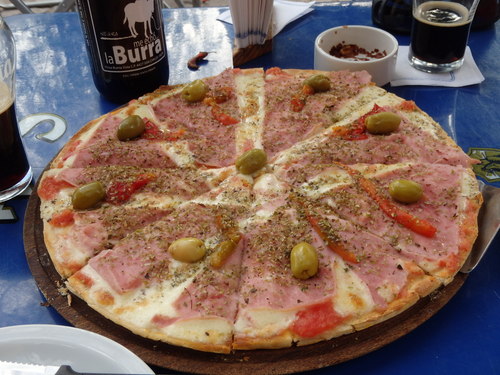 Typical Argentine styled Pizza.